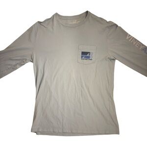 Vineyard Vines Men's Sky Blue Long Sleeve Tee